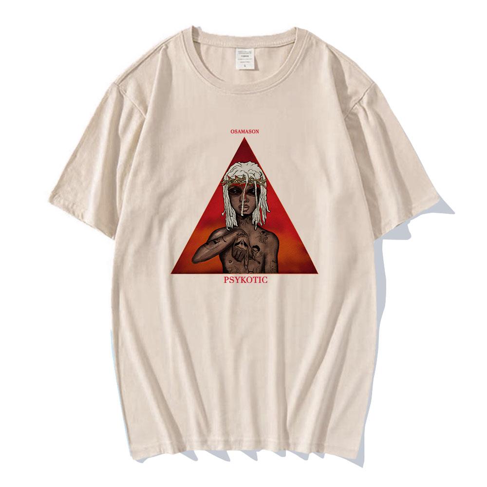 OsamaSon Psykotic Tshirts Album Graphic Printing Tees Short Sleeve Cotton Men/Women T-shirt Unisex Streetwear Fashion Shirt
