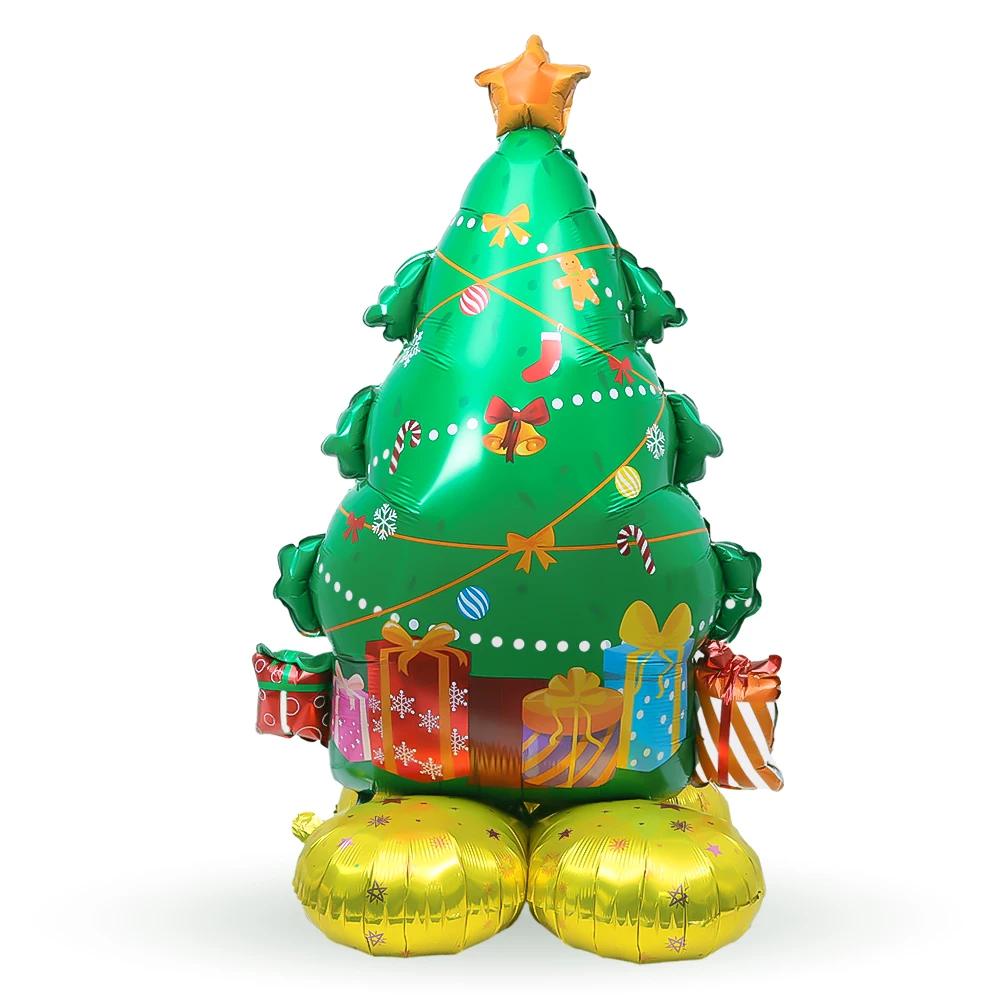 4D Large Christmas Standing Balloon Santa Claus Snowman Xmas Tree Balloon Christmas Party Home Decorations Navidad 2025 New Year