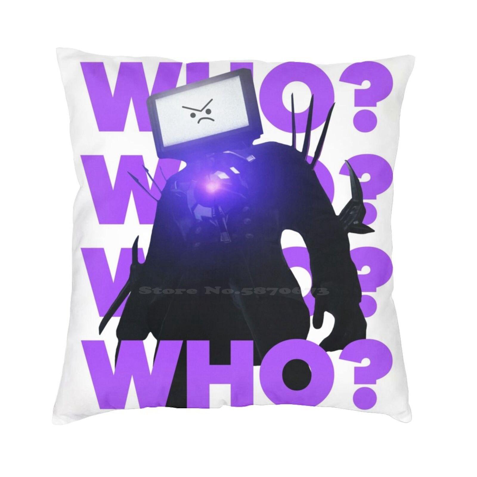 Exquisite Ornaments Unisex Titan Tv Man Angry! - Skibidi Toilet Pillowcase Bedroom Home Decoration Skibiti Tv Man Skibidi Titan Tv Man Skibidi Titan Tvman