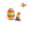 3D Printed Rabbit Eggs Ornament Animal Model Easter Rabbit Home Desktop Ornament Happy Easter Gift for Kids