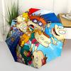 Cartoon Characters Automatic Opening and Closing, 8 Rib Structure Portable Umbrella, Suitable for Men and Women In All Seasons Perfect Gift