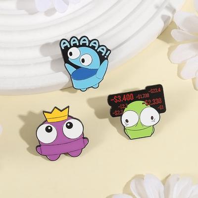 Cartoon Anime Dolls Enamel Pins Custom HaHaHa Brooches Lapel Badges Clothes Funny Jewelry Gift for Kids Friends