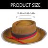 Brown Fashion Western Hats Travel Sun Hat Circuses Show Hat Popular Headwear with Handmade Old Stylish