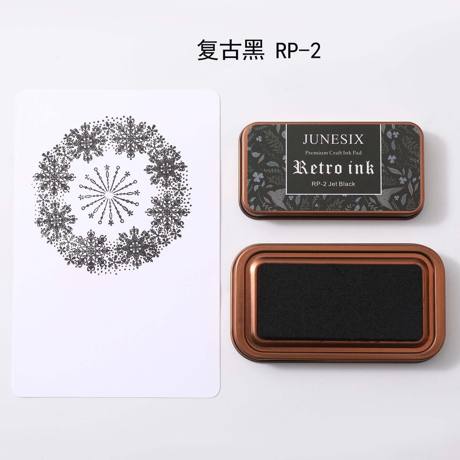 

Retro Iron Box Printing Stand Is Suitable for Manual Diy Rubber Stamps and Hand Accounts Color Ink Pad