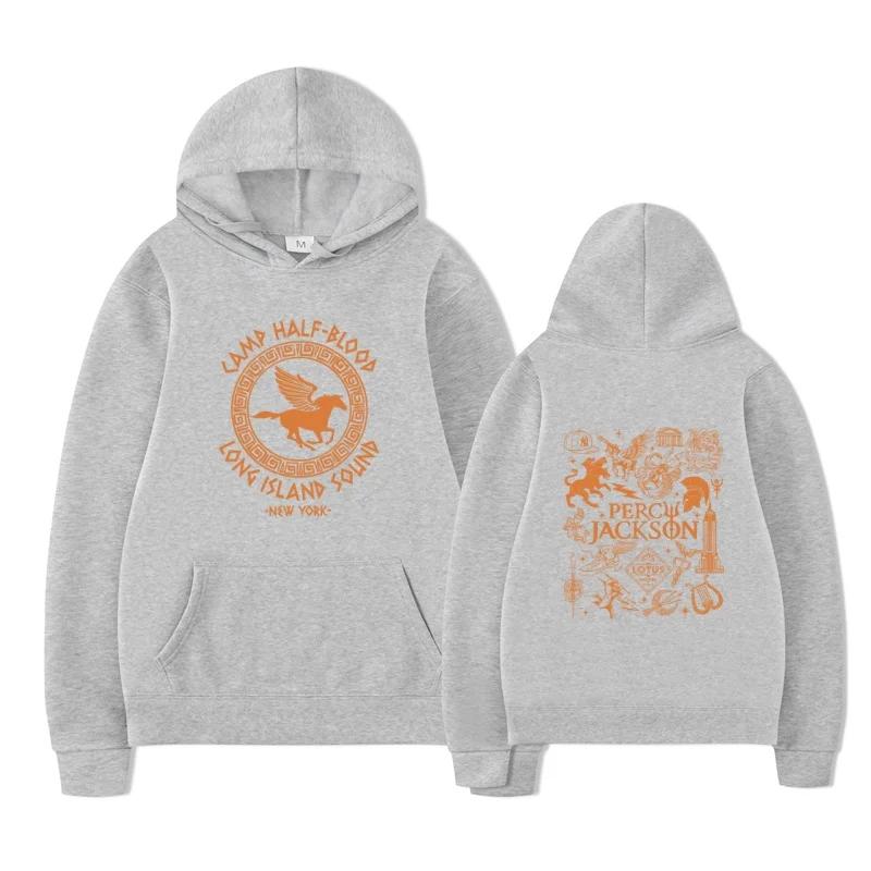 Camp Half Blood Long Island Sound Percy Jackson Hoodie Harajuku Men's Casual Fashion Streetwear