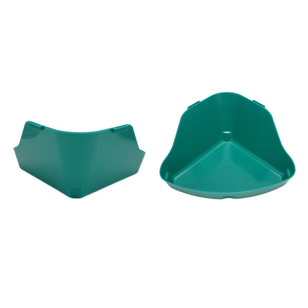 Small Animal Litter Box Fanshaped Corner Toilet Box Potty Trainer for Guinea Pigs Chinchilla Ferret Galesaur