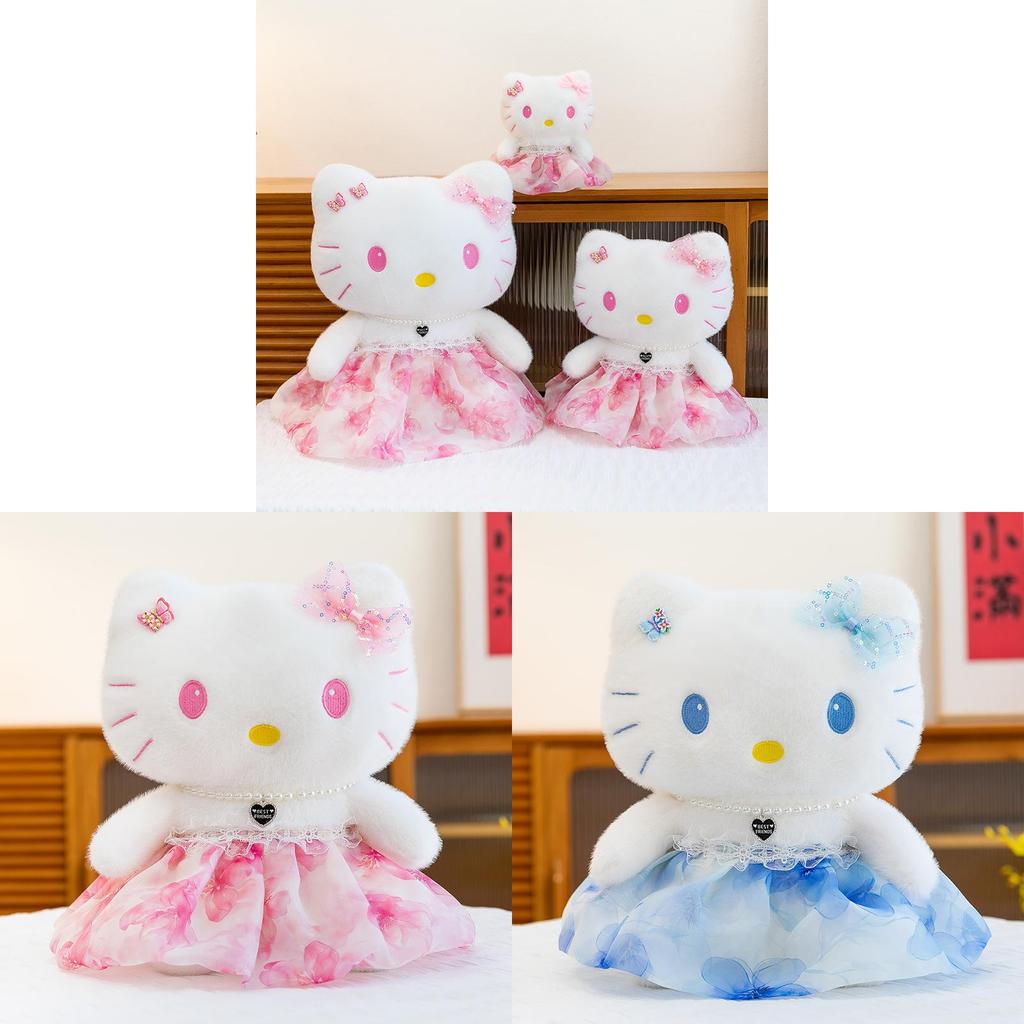Vestito a Farfalla Peluche Bambola Gatto Kt Con Imbottitura in Cotone PP Per Collezionisti e Regalo