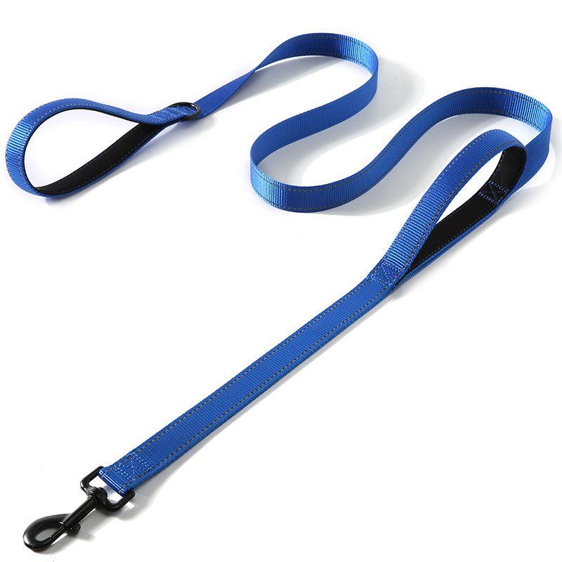 Reflective Dual-Handle Shock-Absorbing Dog Leash for Large & Medium Dogs