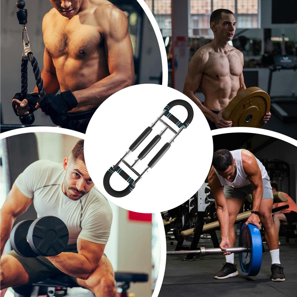 Adjustable U Shape Chest Expander Spring Arm Exerciser Home Gym Equipment Multifunctional Strength Training Safe Design