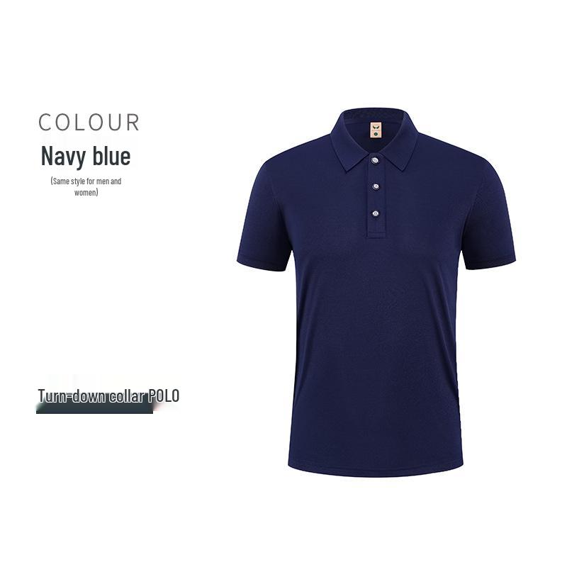 Custom Logo Corporate Polo Shirt, Unisex Summer Style, Lapel, Short Sleeve, Embroidered Workwear