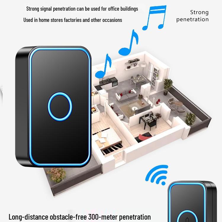 Ultra-Long Range Wireless Remote Doorbell Chime with Elderly Paging Function