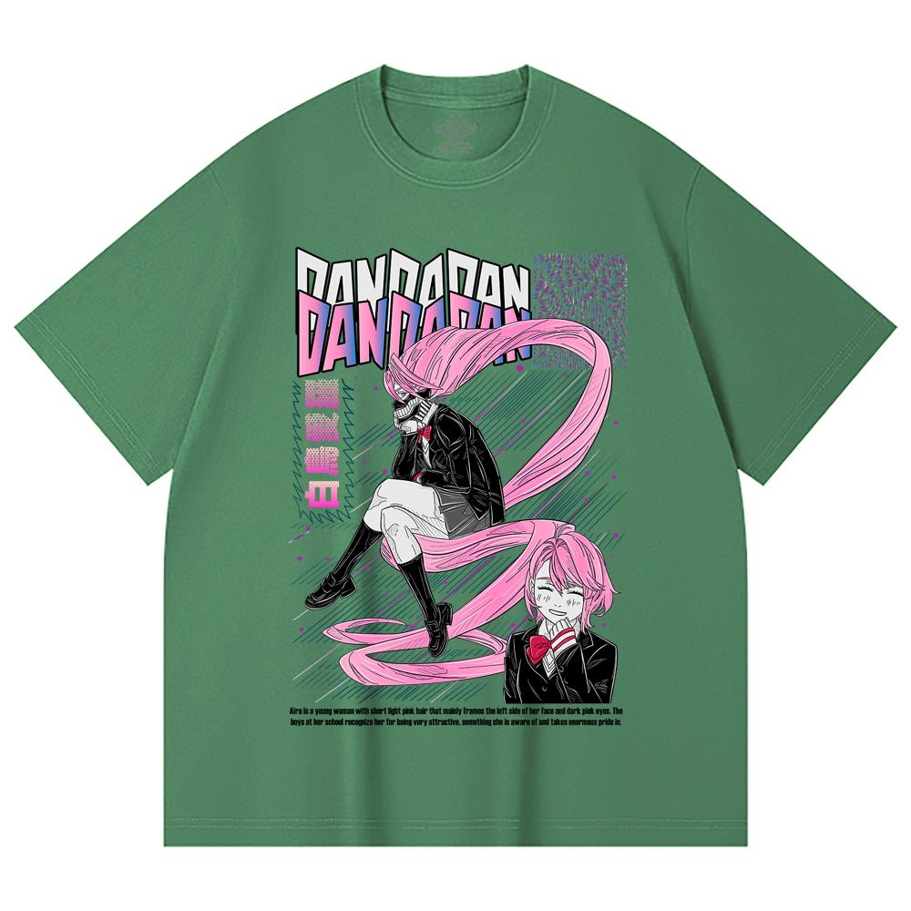 230 Gsm 100% Cotton Dandadan V2 Aira Print Unisex Heavy Cotton T Shirt