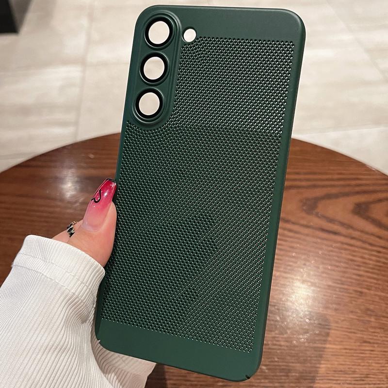 Compatible with Samsung S24, S21, S22 Plus, S22 Ultra Hard Case - Solid Color for Enhanced Heat Dissipation