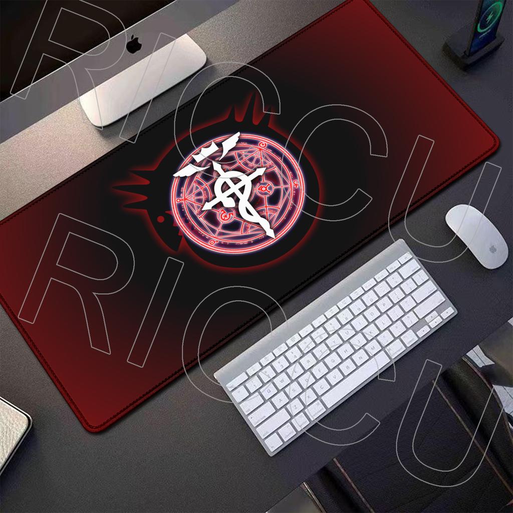 HD Printing XXL Fullmetal Alchemist Mousepad Mouse Pad Gaming Gamers Large Desk Mat Keyboard Anime Gamer Carpet PC Accessories