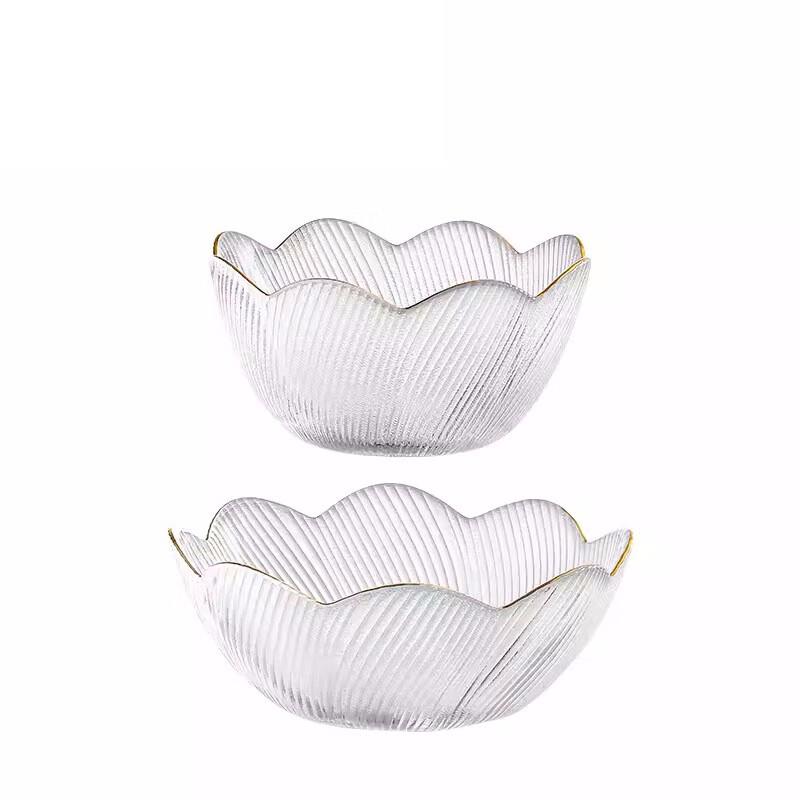 

Glass Fruit Plate and Bowl Set