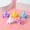 Resin 3D Cartoon Castle Pendant Phone Case Toy Jewelry and Stationery Ornament