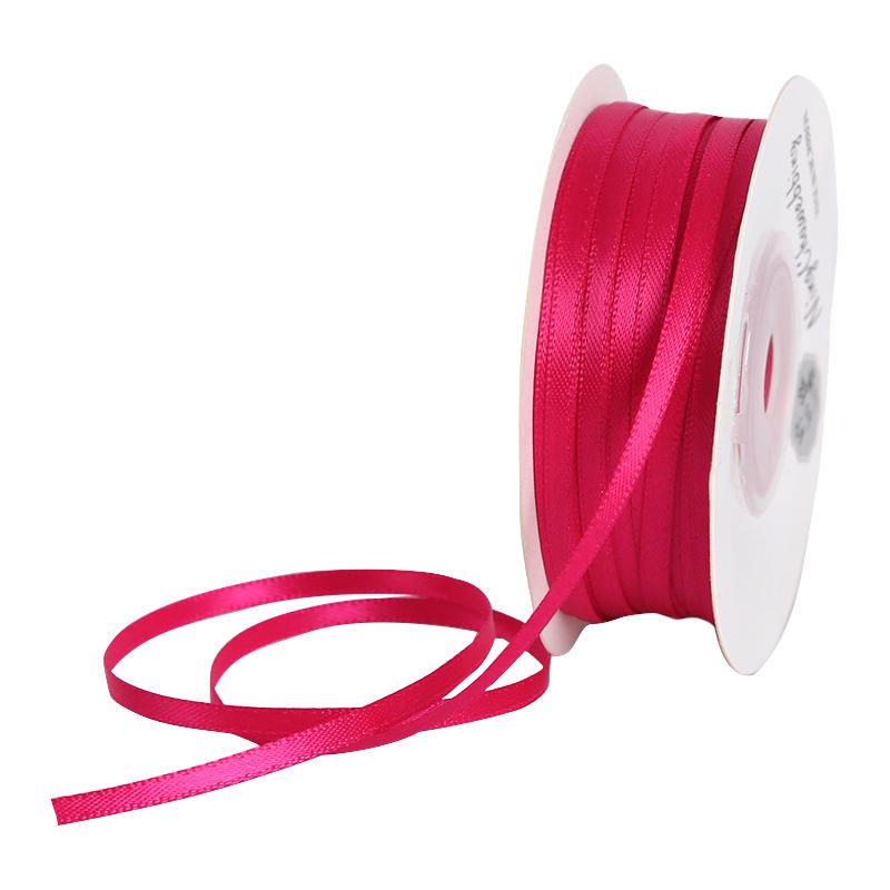 3mm Premium Double-Sided Satin Polyester Ribbon for Wedding Bows and Gift Packaging