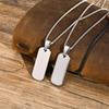 Collares Personalizados con Letra Inicial A-Z para Hombres Niños, Colgante de Barra Vertical de Acero Inoxidable Impermeable, Cadena de Caja 50/55/60cm