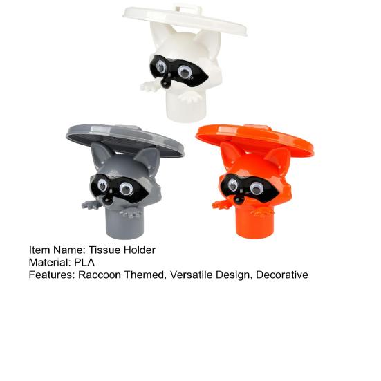 1/3 szt. Uchwyt na chusteczki Tematyczny szop pracz Sztuka ścienna Zabawny stojak do przechowywania papieru toaletowego Łazienka w stylu farmhouse