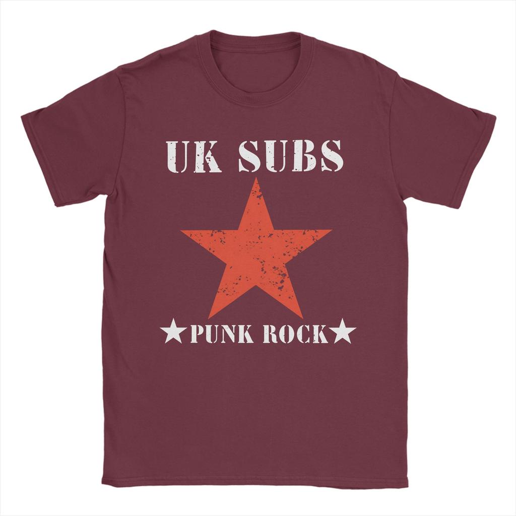 UK SUBS PUNK ROCK T Shirt Unisex 100 Cotton Humorous TShirt Round Neck Tees Short Sleeve Clothes Plus Size