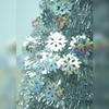Christmas Tree Faux Christmas Tree Realistic Snowflake Design 59IN Ornament For Home Indoor Porch Tabletop Holiday Apartment