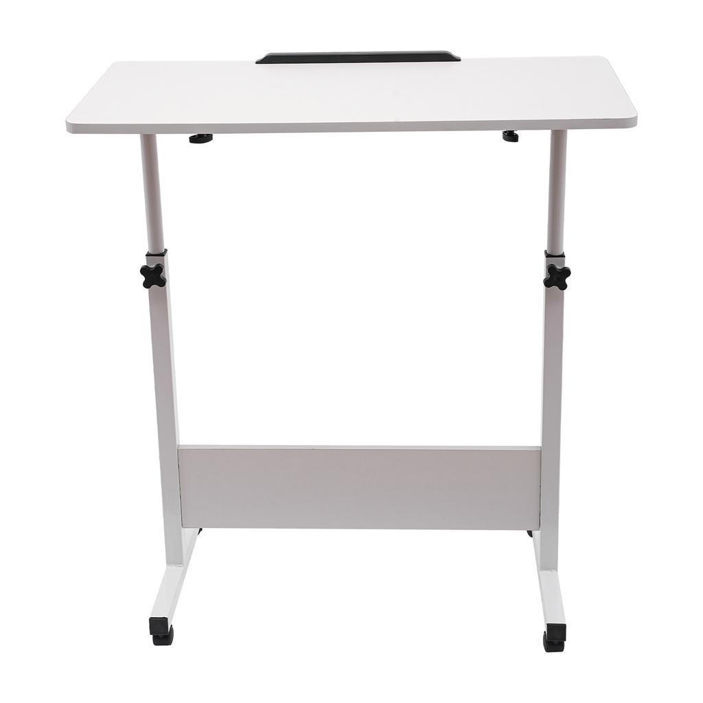 Adjustable Height Standing Desk, Portable Laptop Desk with Rolling Computer Stand MDF, Carbon Steel for Office, Living Room
