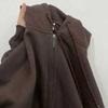 Coat and Sweatshirt for Women 2025 New Autumn Korean Lazy Style Loose Hooded Zipper Cardigan Top
