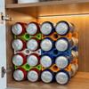 Simple 3D Printed Can Stacker Organizer Stable Space Saving Beverage Can Holder Plastic Stack Storage Rack for Kitchen