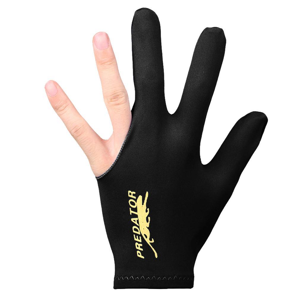 

1pc Open Finger Billiard Gloves Breathable Polyester Snooker Pool Glove Adjustable Sticker Smooth Soft Lightweight Amateur Train
