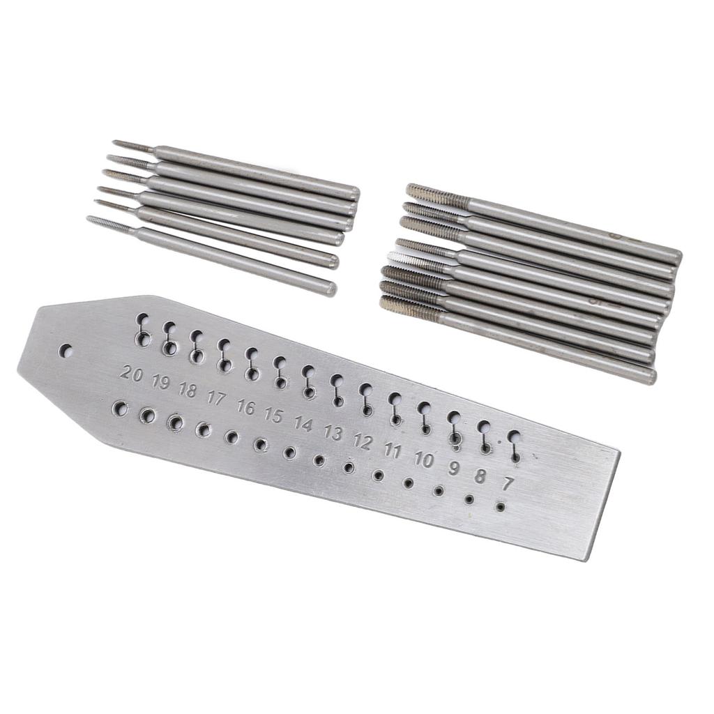 36 Hole Watchmakers Tap and Die Set Stainless Steel Watch Micro Tap and Die Set for Jewellers