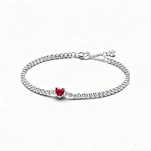 

Adjustable Chain Bracelet with Heart-Shaped Gemstone Charm 16-18cm Length Suitable for Various Wrist Sizes Durable Metal Construction One Size