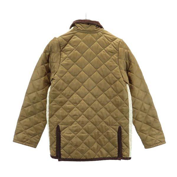 LAVENHAM made in Japan Steppjacke 36 Braun Schnürung vorne Damen Gebraucht