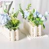 {Summer2} Flower Pot Fence Plant Basket Container Planter Flower Arrangement Home Garden Wedding Decoration Small Fence