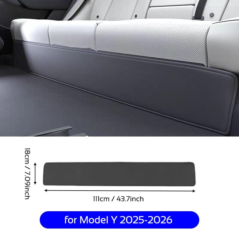 For Tesla Model 3 Highland Y 2024-2026 Juniper Rear Seat Lower Protective Mat PU Anti-kick Pad Protector Cover Car Accessories