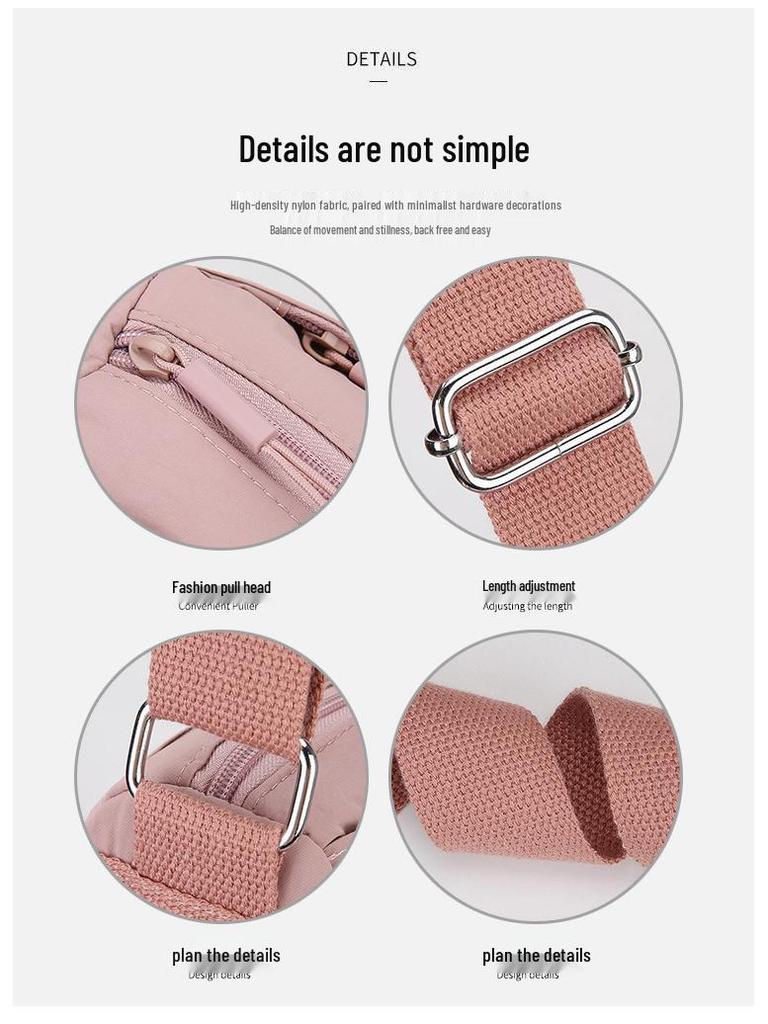 Wasserabweisende minimalistische Umhängetasche - Leicht, vielseitige Crossbody für Damen