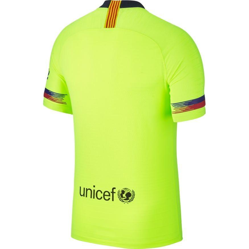 Nike FC Barcelona Vapor Match Camiseta de Visitante 2018/19 Camiseta de Fútbol para Hombre Amarillo Verde 918912-702