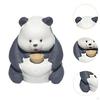 Tea Pet Panda Statue Miniature Bookshelf Desk Animal Figurine Trays Accessories for Table