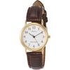 [citizen Q A] Q997 104 Women S Analog Waterproof Leather Strap Watch  White