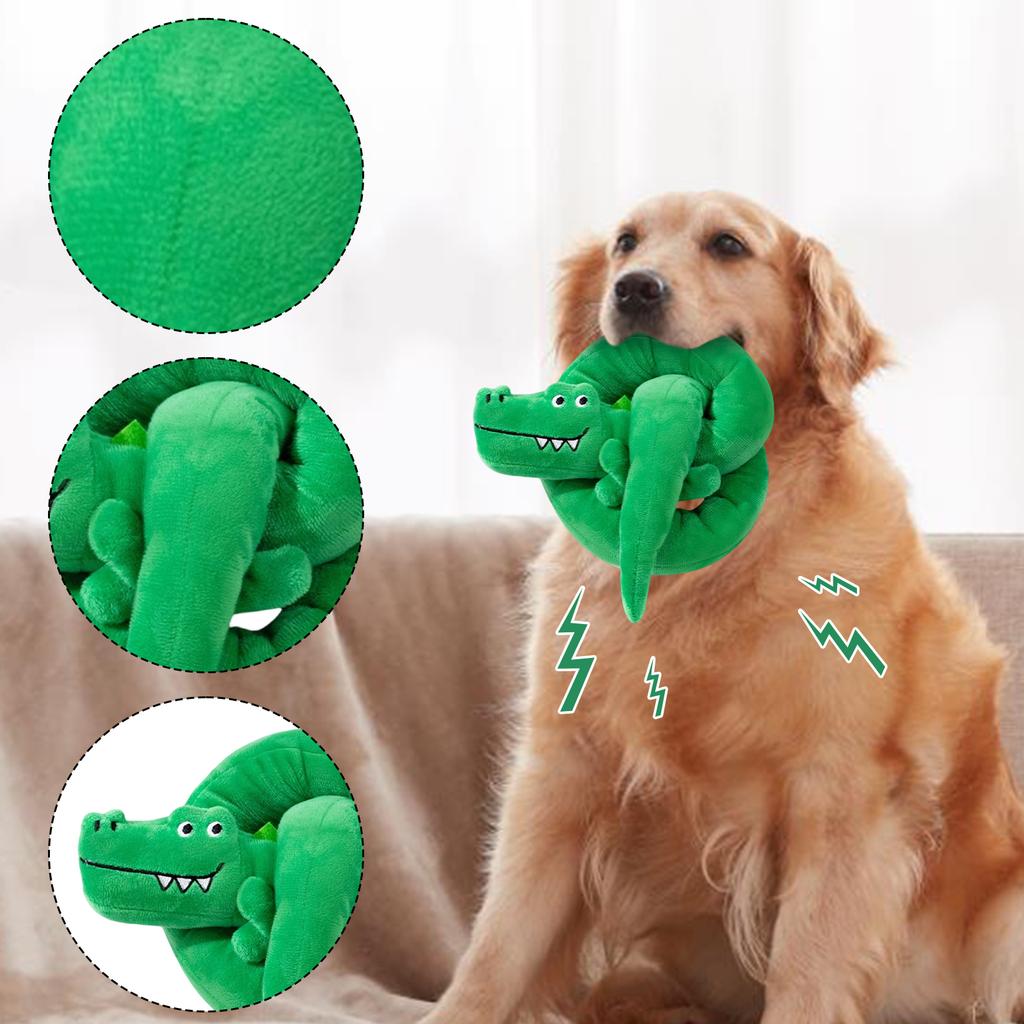 Squeaky Dog Toy For - Long Dachshund Plush Chew Toy With Crinkle & Squeaker, Fun Interactive Play For Small To Medium Dogs