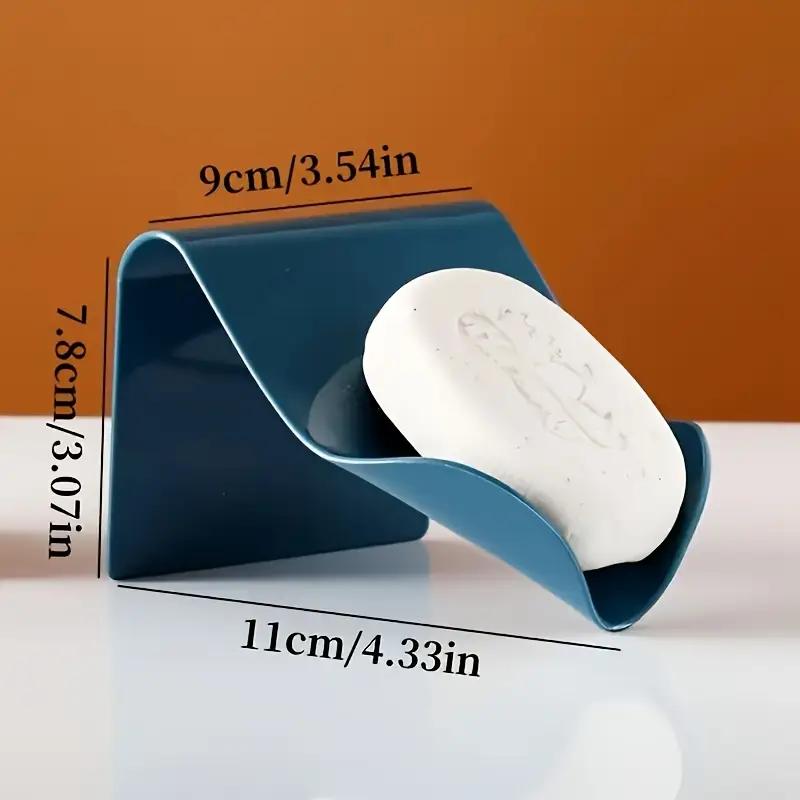Punch-free Wall-mounted Bathroom Soap Rack Wall-mounted Bathroom Soap Box Home Kitchen Punch-free Storage Rack
