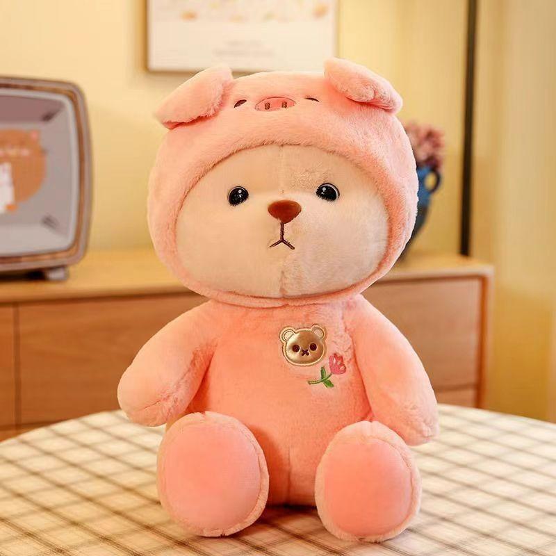 Crossdressing Capibara Unicorn/Panda Teddy Bear Doll Plush Toys Gift For Children