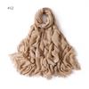 Fashion Muslim Cotton Rayon Modal Hijab For Women Headscarf Long Shawls Islam Hijab Turbans Head Wrap Solid Fringe Scarves