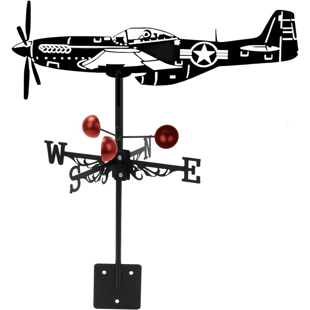 Metal Rooster Weathervane, 22.8 x 13 Inch , Direction Indicator Wind Vane Weathercock for Garden Decorative Farmhouse Yard Chicken Coop