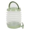 5.5L FOLDABLE DRINKS CONTAINER, Green, with Tap and Handle