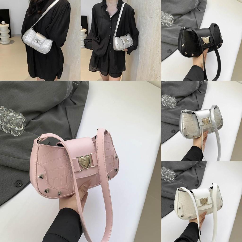 Chic Street Style Pu Material Women's Shoulder Bag 2024 Summer New Design With Magnetic Closure