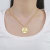 Dawapara YHWH Triangle Tetragrammaton Pendant Hebrew Tetractys Yahweh Jehovah YHVH Necklace Stainless Steel Jewelry