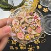2pcs Gentle Pink Enamel Stainless Steel Charms Rose Flower Starfish Butterfly Necklace Pendant Women DIY Earring Jewelry Making
