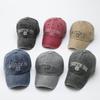 ROUTE Letter Embroidered Baseball Cap Women's Summer Washed Old Sunscreen Cap Men's Cotton Embroidered Sun Hat