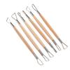 6Pcs Clay Sculpting Loops Rakes Tools Set Double Ended Pottery Modelling Shaping Craft Kit