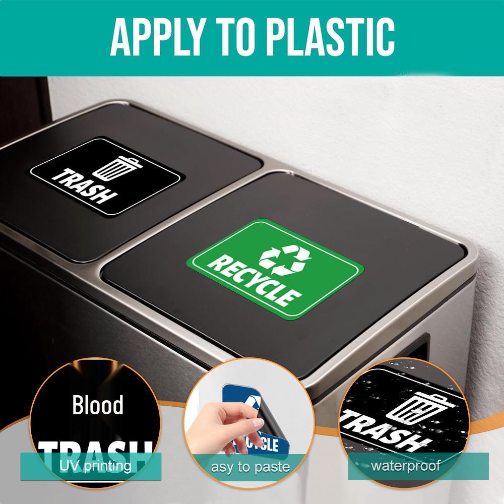 Creative Magnetic Garbage Sorting Sticker - Reusable Environmental Protection Label